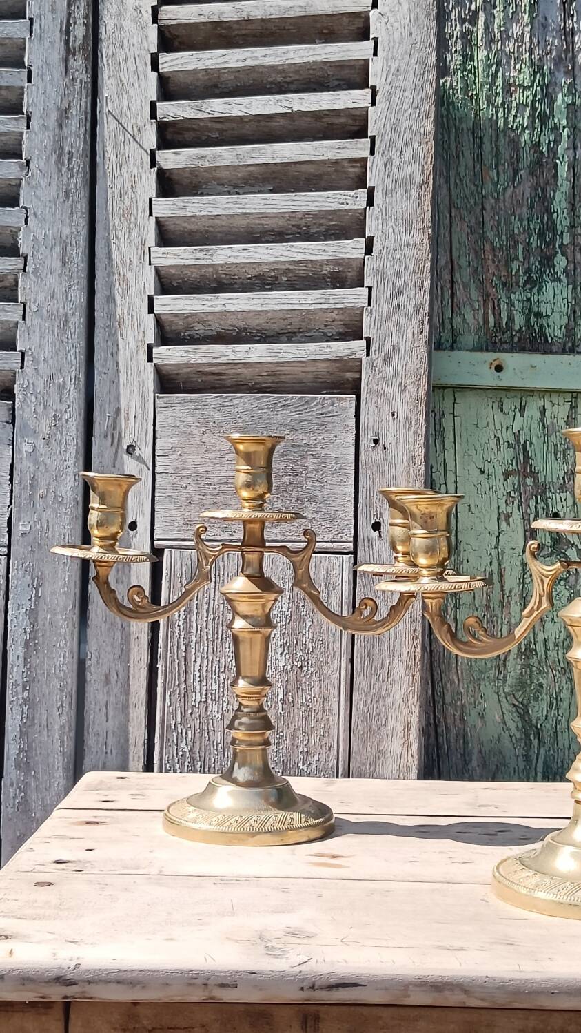 Pair of Italian candlesticks
