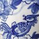 Asian/Chinese baluster vase in glazed ceramic. Decorated with floral motifs/Exotic birds