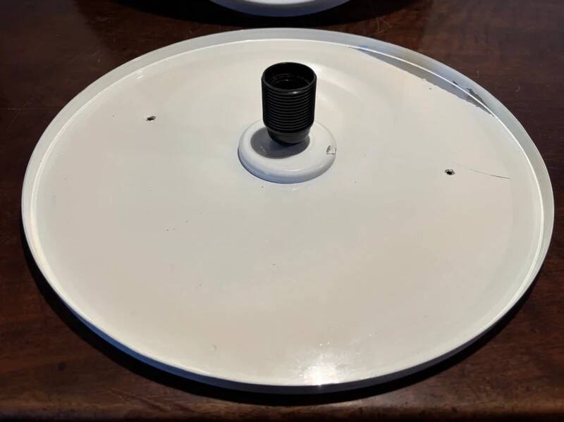 Mid-century aluminum space age disco wall/ceiling light - 1970