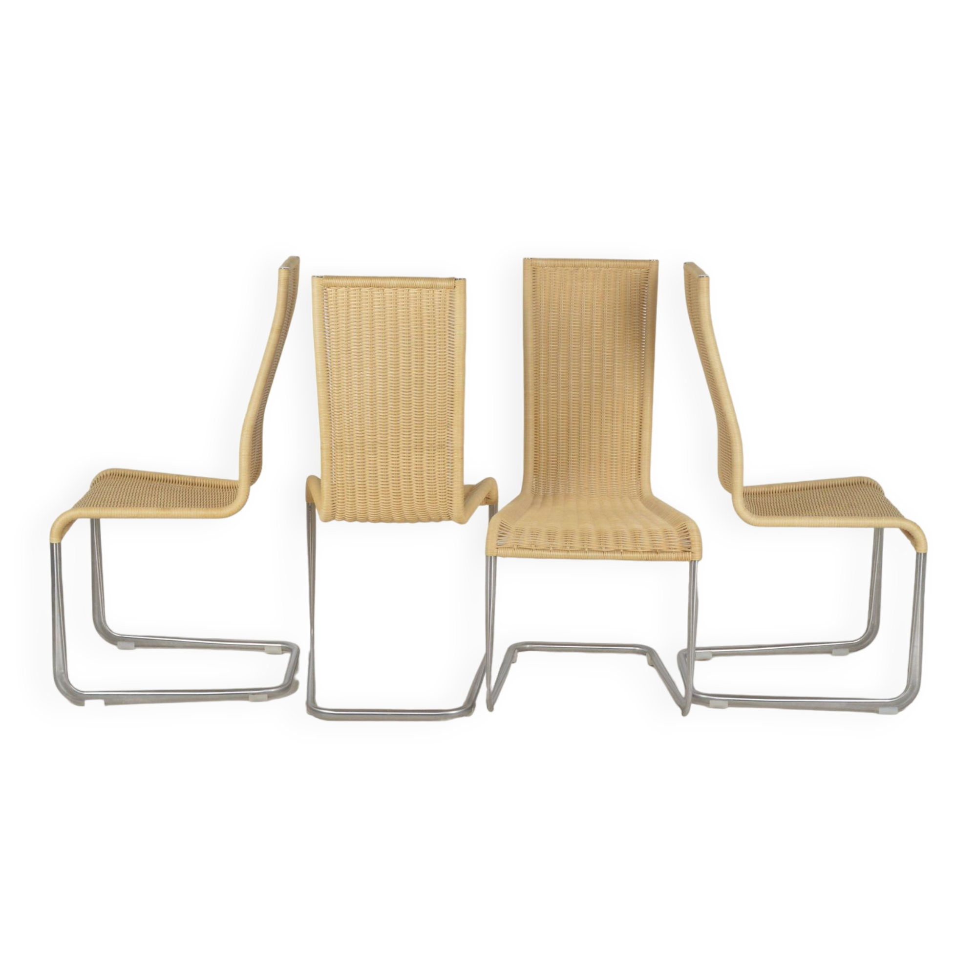 Ensemble de 4 chaises de salle à manger Tecta B25 par Tecta, 1980