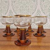 White wine glasses Rhin Durand Luminarc Roemer 1970s