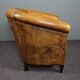 Fauteuil club en cuir de mouton