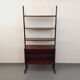 Vintage teak and metal shelf bookcase from the 60s