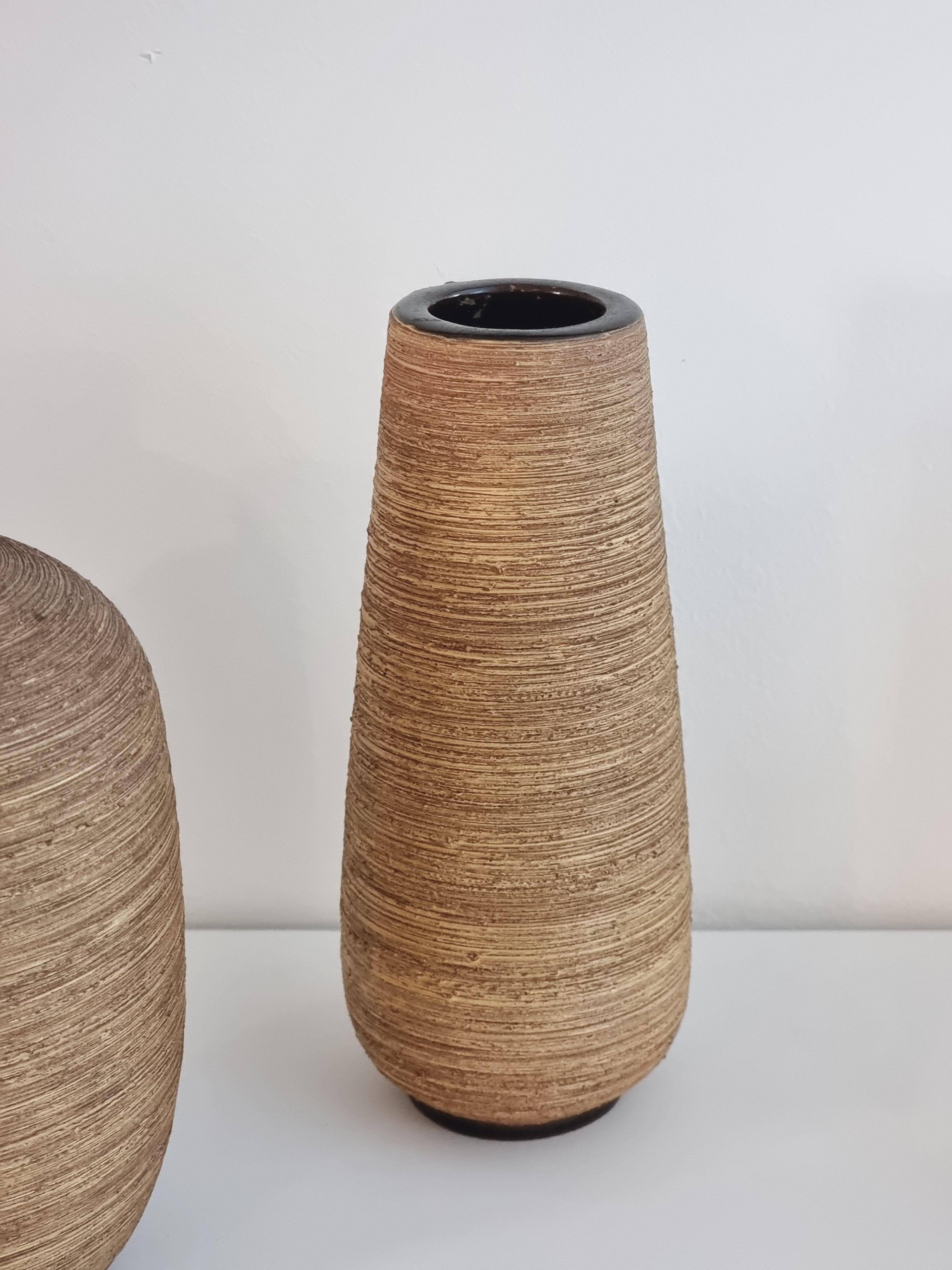Set of two ceramic vases by Greta Runeborg for Ekeby, Scandinavian Modern