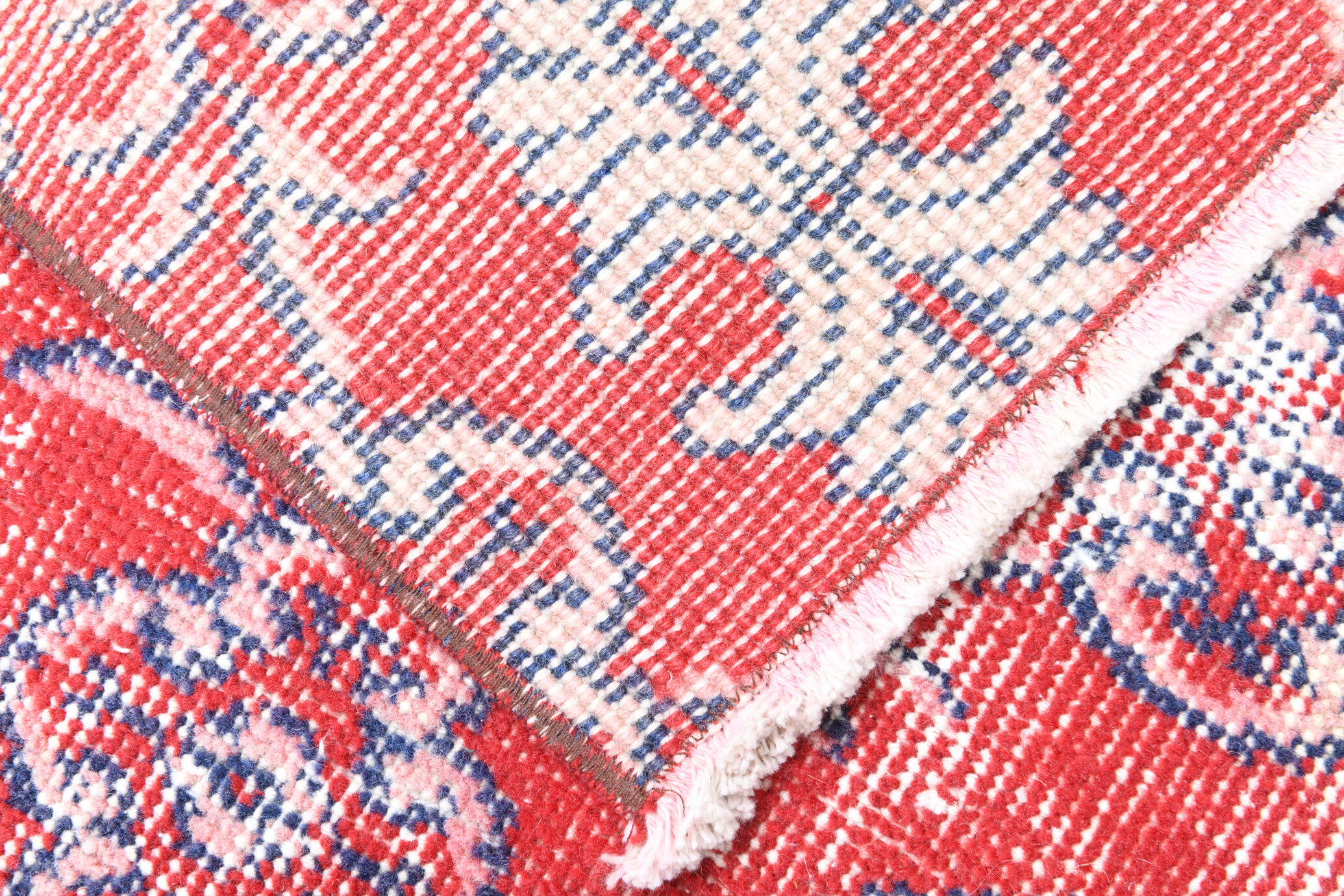 2x8 red classic vintage runner rug, 245x73cm