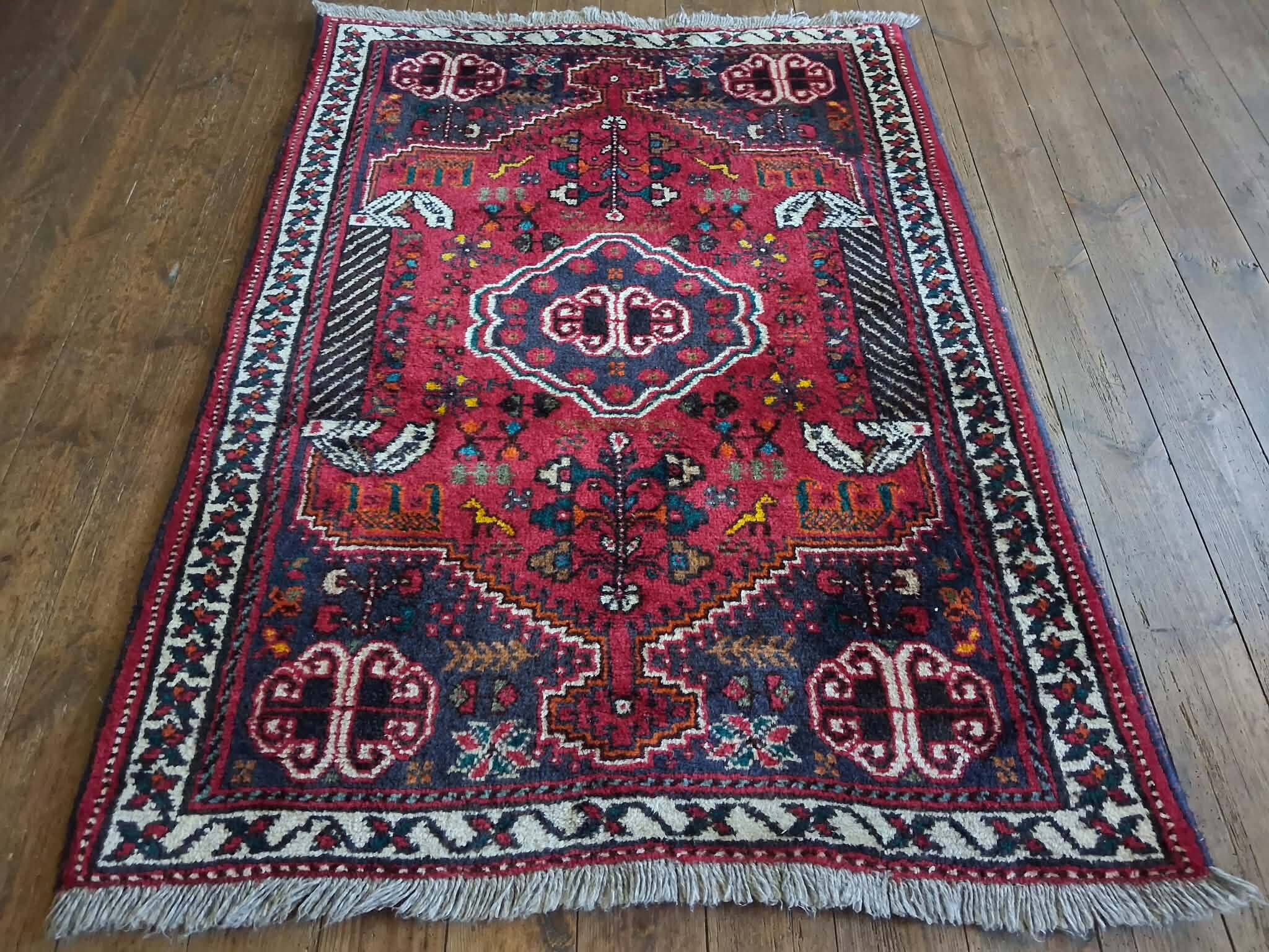 Tapis Persan Qashqaï fait main 140x100cm
