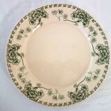 6 flat ironstone plates "Palmyre" Sarreguemines