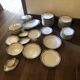 Full service 74 pieces Limoges porcelain vintage art deco