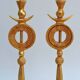 Pair of Gilded Bronze Lamp by Pierre Casenove for Fondica, France