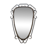 Brutalist antique mirror, sixties era.