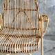 Rattan armchair with armrests - vintage 1960