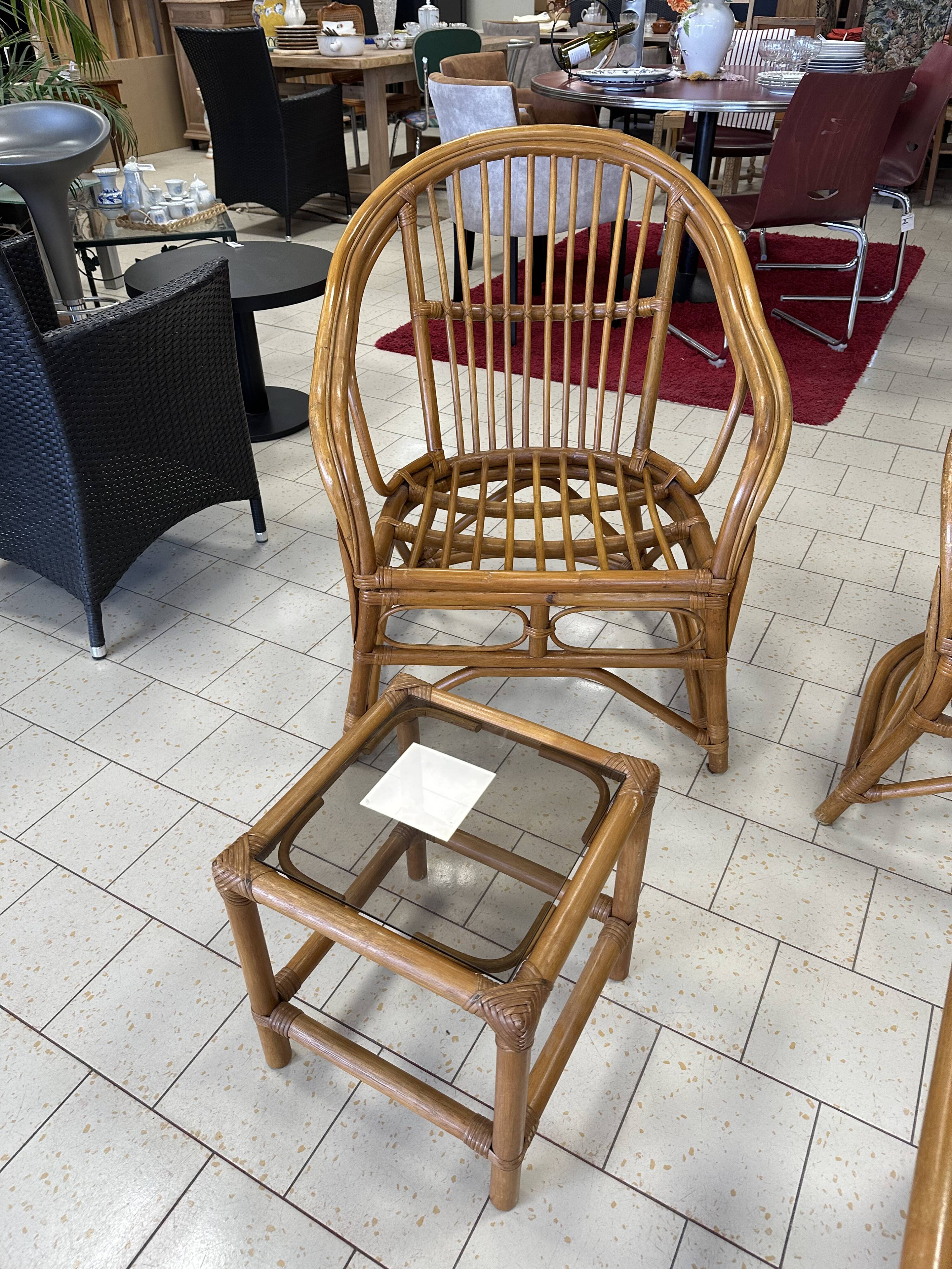 Rattan garden furniture