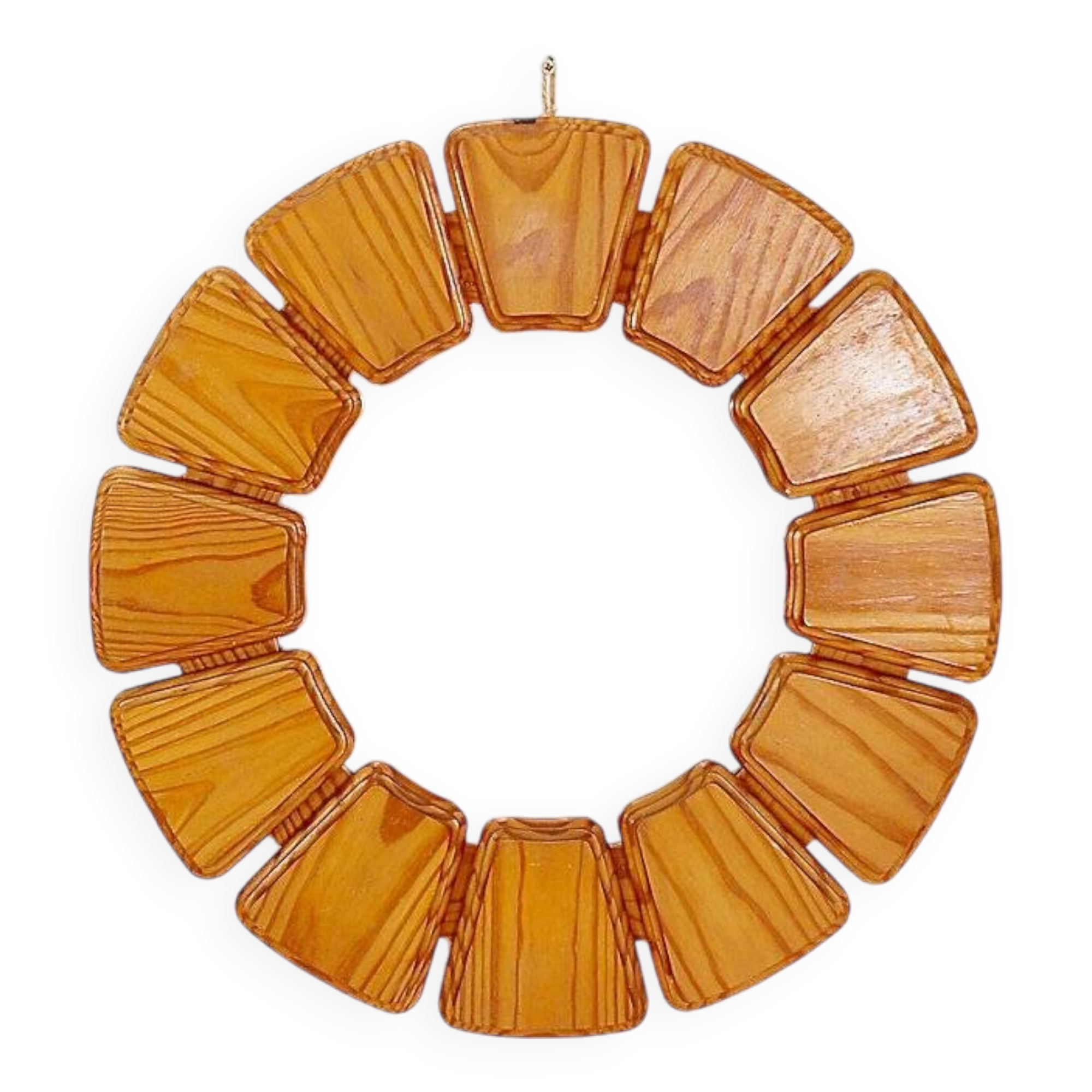 Vintage Wood Wall Mirror