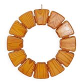 Vintage Wood Wall Mirror