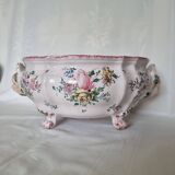 Antique 18th century Marseille earthenware planter by Veuve Perr