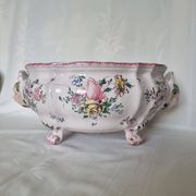 Antique 18th century Marseille earthenware planter by Veuve Perr