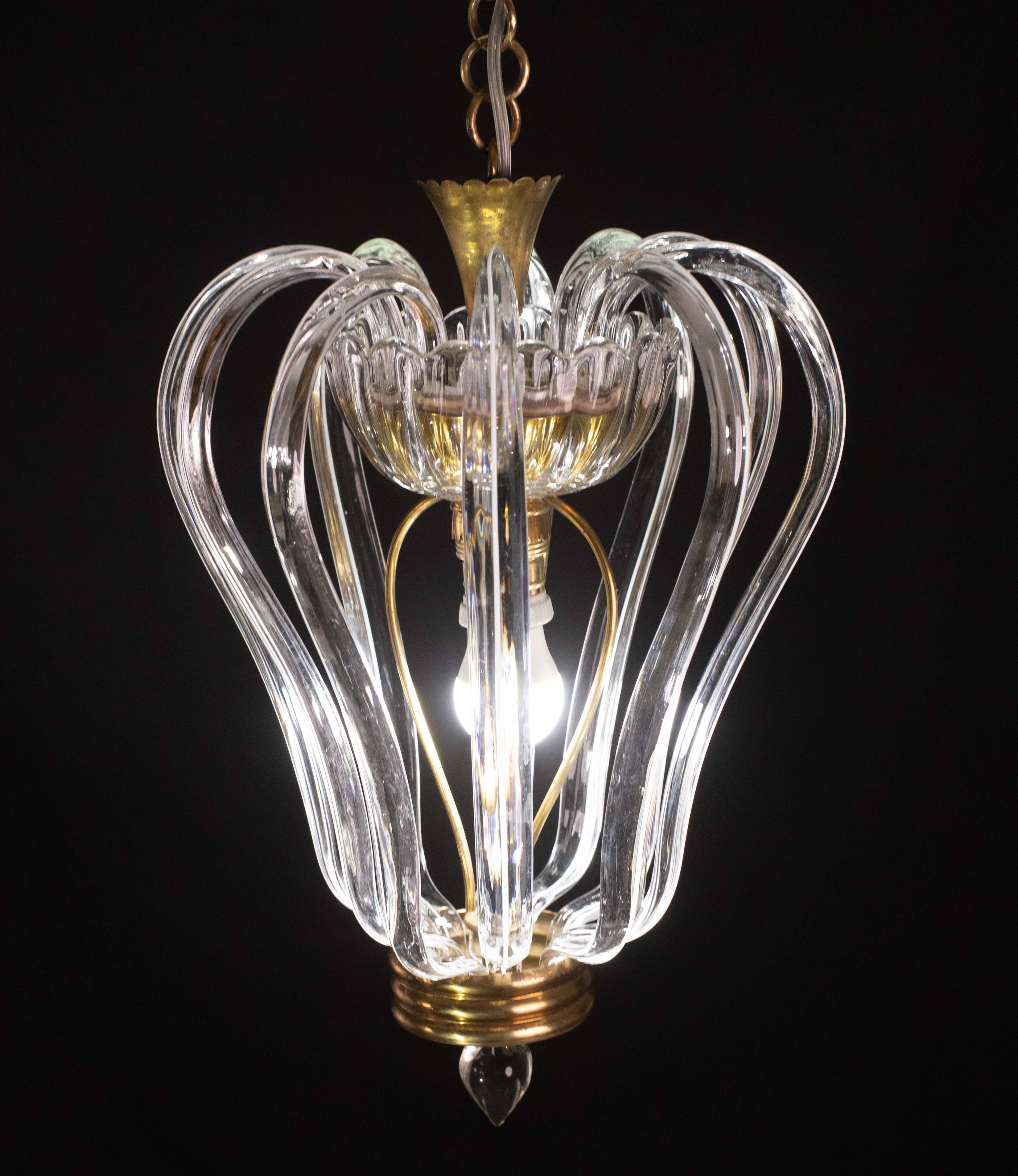 Midcentury Jewel Murano Glass Chandelier by Barovier e Toso, 1950s