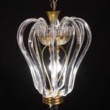 Lustre en verre de Murano attribué à Barovier e Toso, années 1950