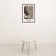 Coffee table classic format light gray laminate (95x63cm)