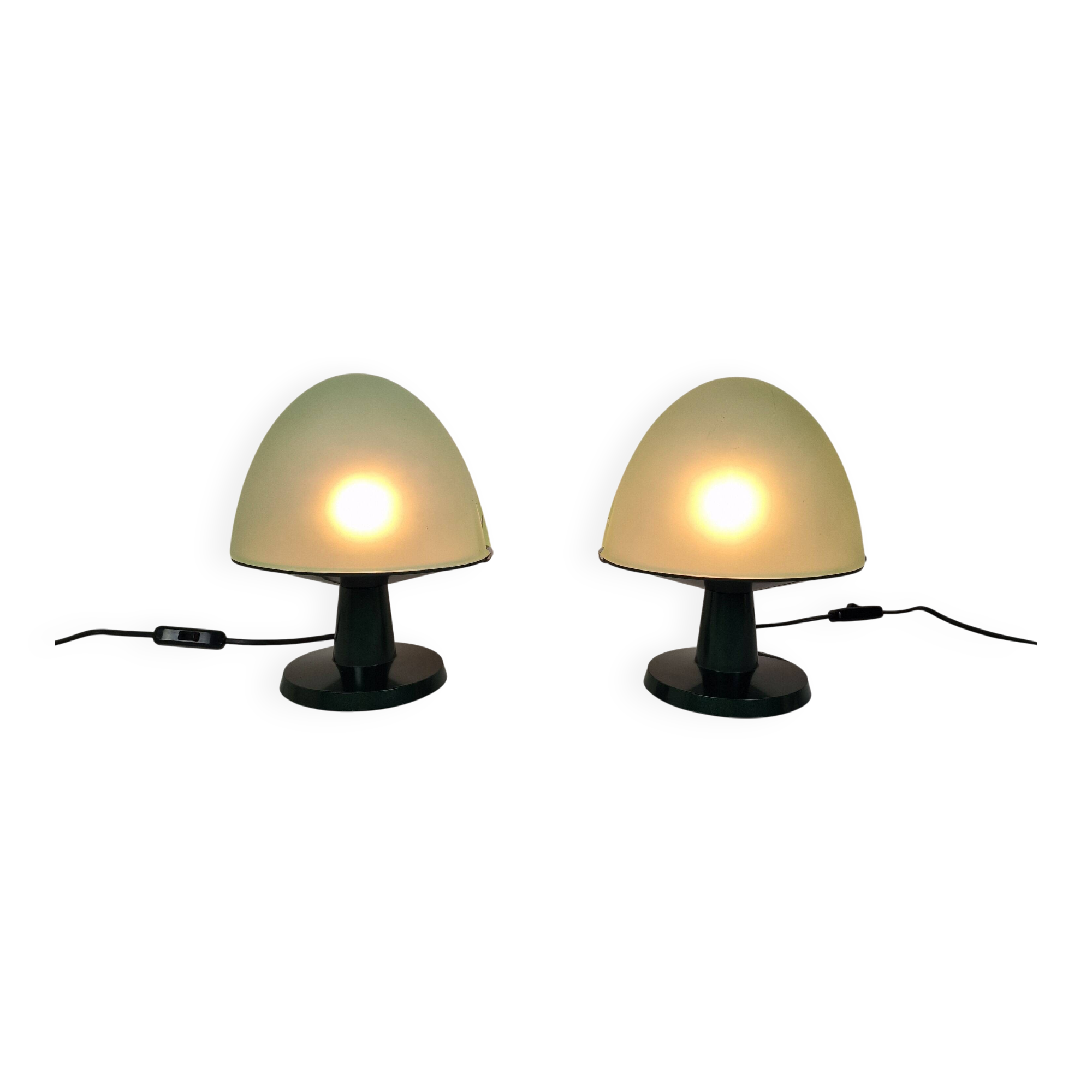 Set of 2 Italian Table Lamps – Model Dolly by Valenti, Cusago (Milan), 1980