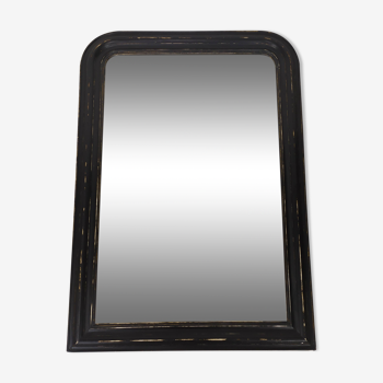 Miroir Louis Philippe noir 68x95cm