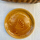 6 large barbotine plates gien fish