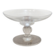 Footed coupe Daum France in signed crystal – Vintage centrepiece
