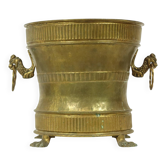 Old Brass Flower Pot Jardinière Mécap Belgium