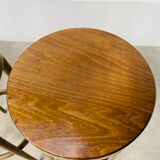 4 bar stools Baumann wood 60s bistro