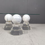 Marble sphere coffee table by Roche Bobois, 1980s