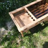 Table basse en bambou et rotin