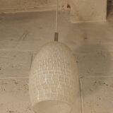 Suspension vintage française en Verre des années 1960 attribuée à Lunel