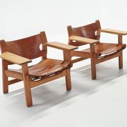 Vintage Danish Chairs by Børge Mogensen for Fredericia, 1970s, Set of 2
