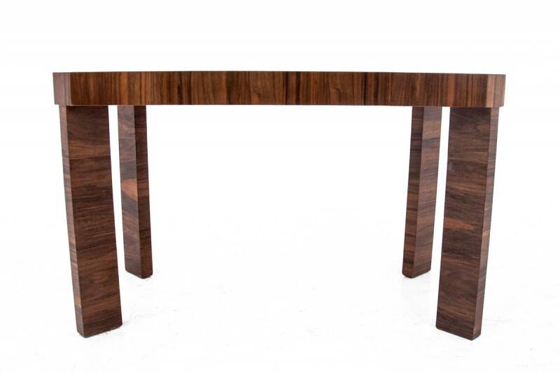 Art Deco walnut coffee table, Poland, 1960s