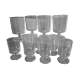 11 vintage stemware