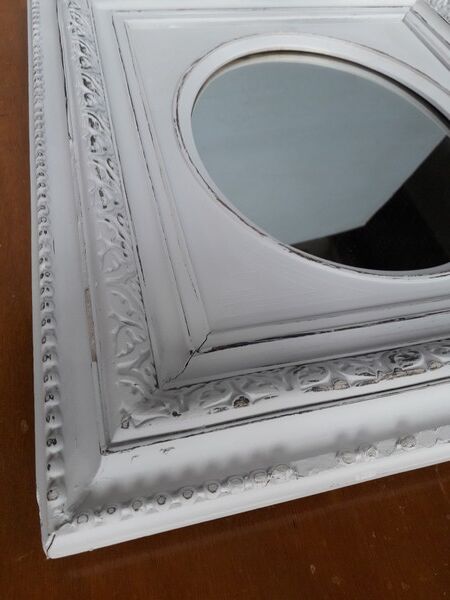 Mirror Napoleon III shabby chic 55x48 cm