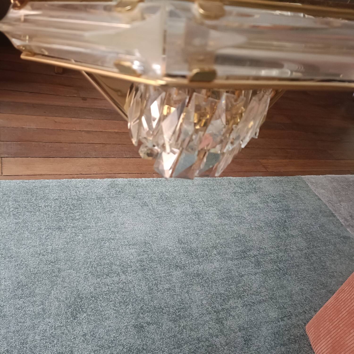 Vintage crystal wall sconce