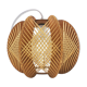 Scandinavian suspension of the 60s in raffia and wood