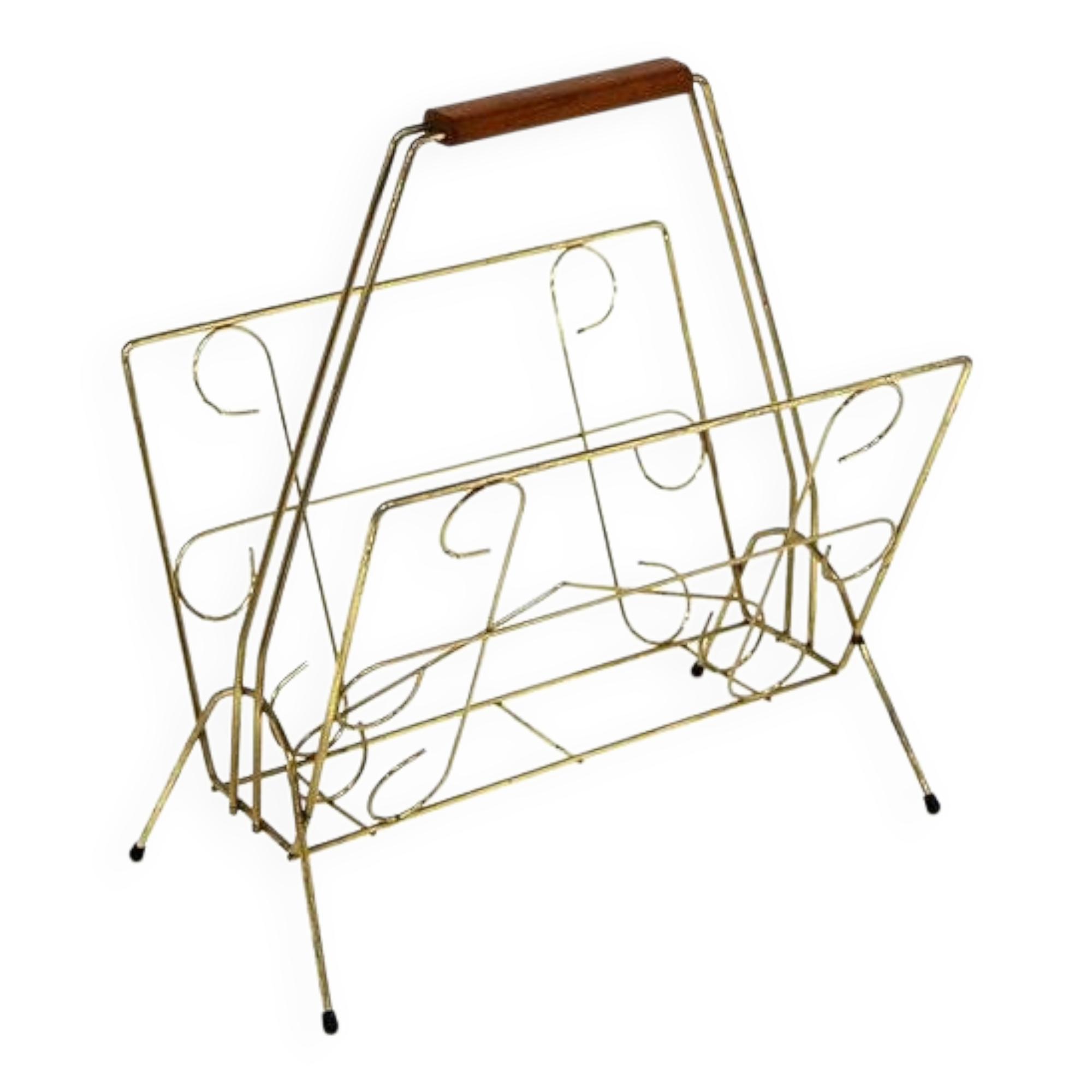 Porte-revues scandinave en métal, Suède, 1960