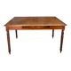 Old farmhouse table with turned legs