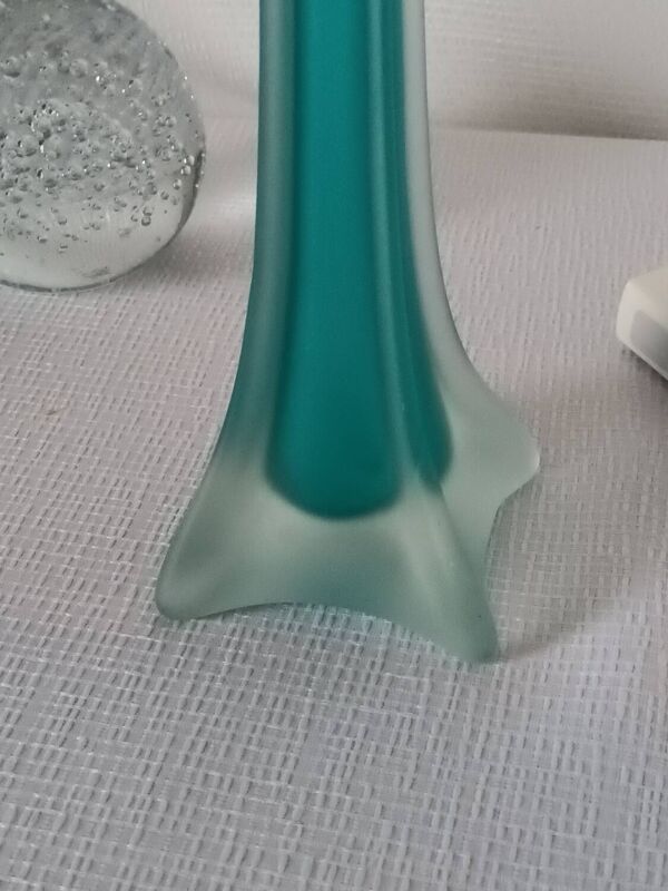 Vase soliflore pâte de verre vintage