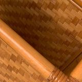 Vintage rattan side table 1960