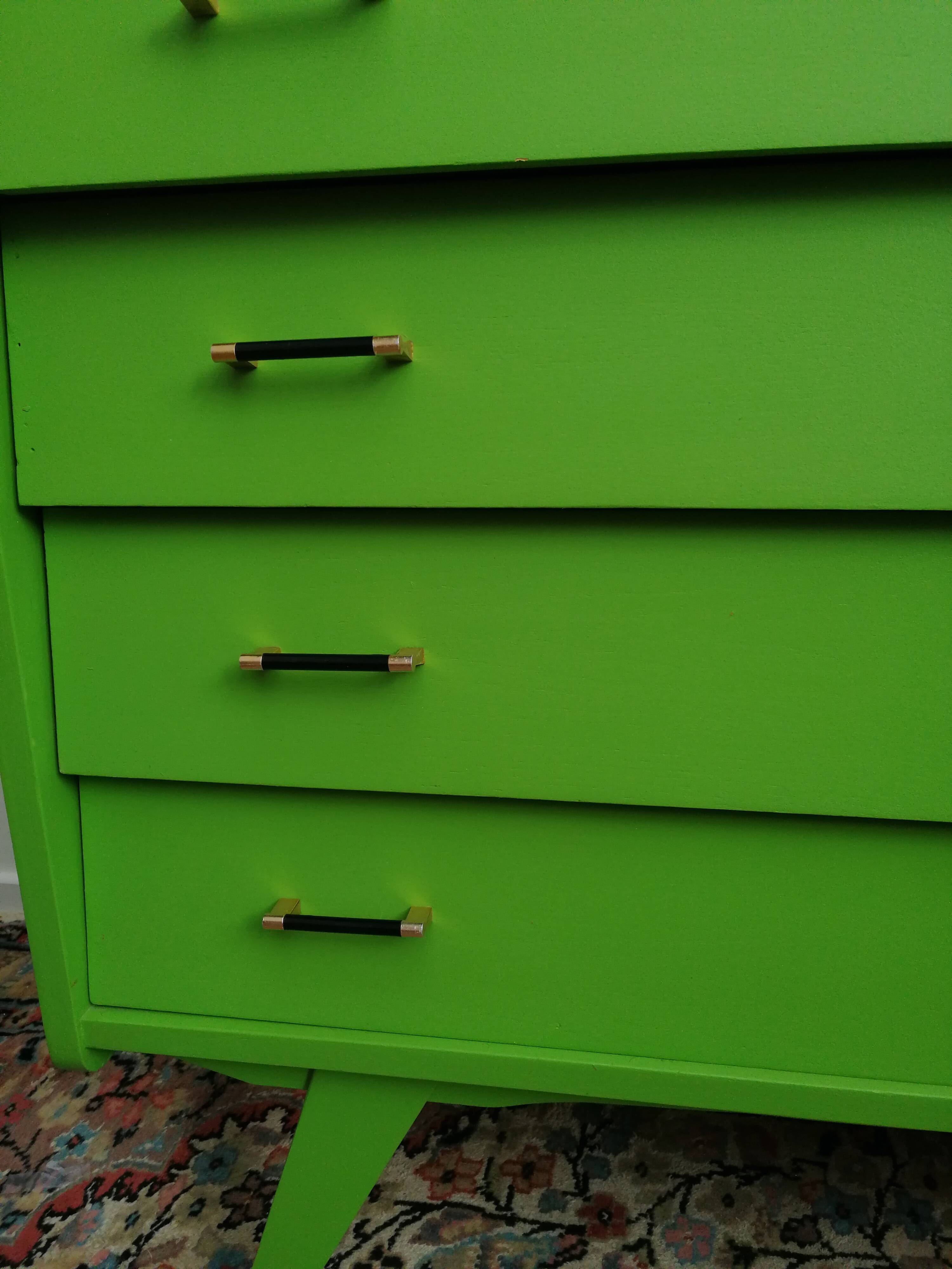 Vintage green dresser