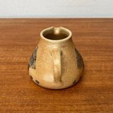 Mid-century German ceramic studio pitcher with owl motif by Heinz Theo Dietz, 1960s.