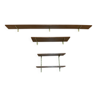 1950s design oak shelving unit.