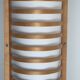Lampadaire en bois de hêtre et textile Ikea Strimma