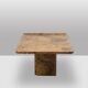 Table basse rectangulaire en marbre Sarrancolin. Travail contemporain