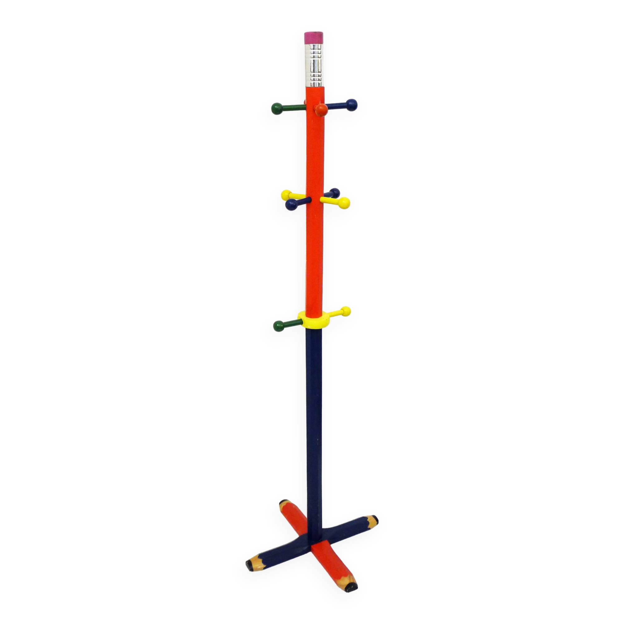 Coat rack colored pencil