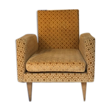 Embossed velvet armchair 1960