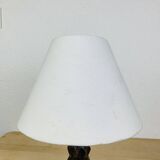 Vintage brutalist wooden lamp